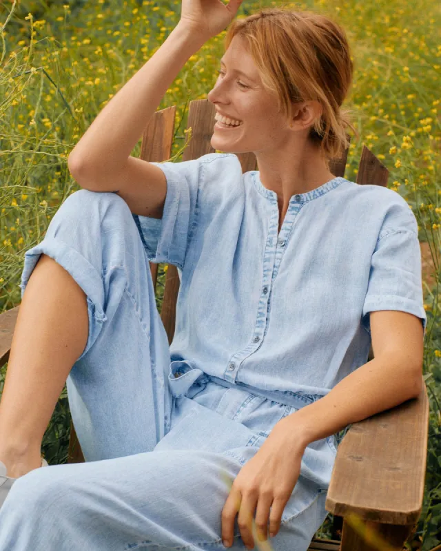Bleached Indigo Ray Jumpsuit sold by Splendid