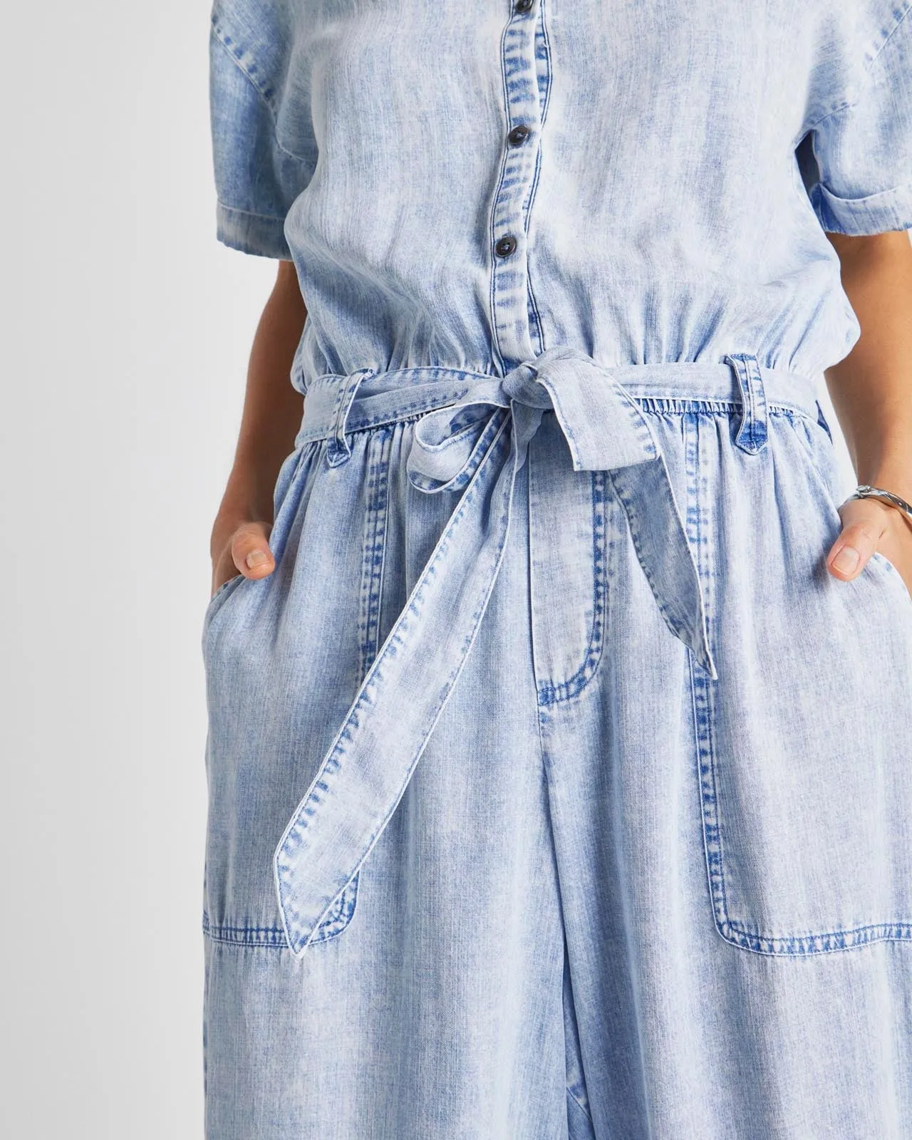 Bleached Indigo Ray Jumpsuit sold by Splendid product image thumbnail 4