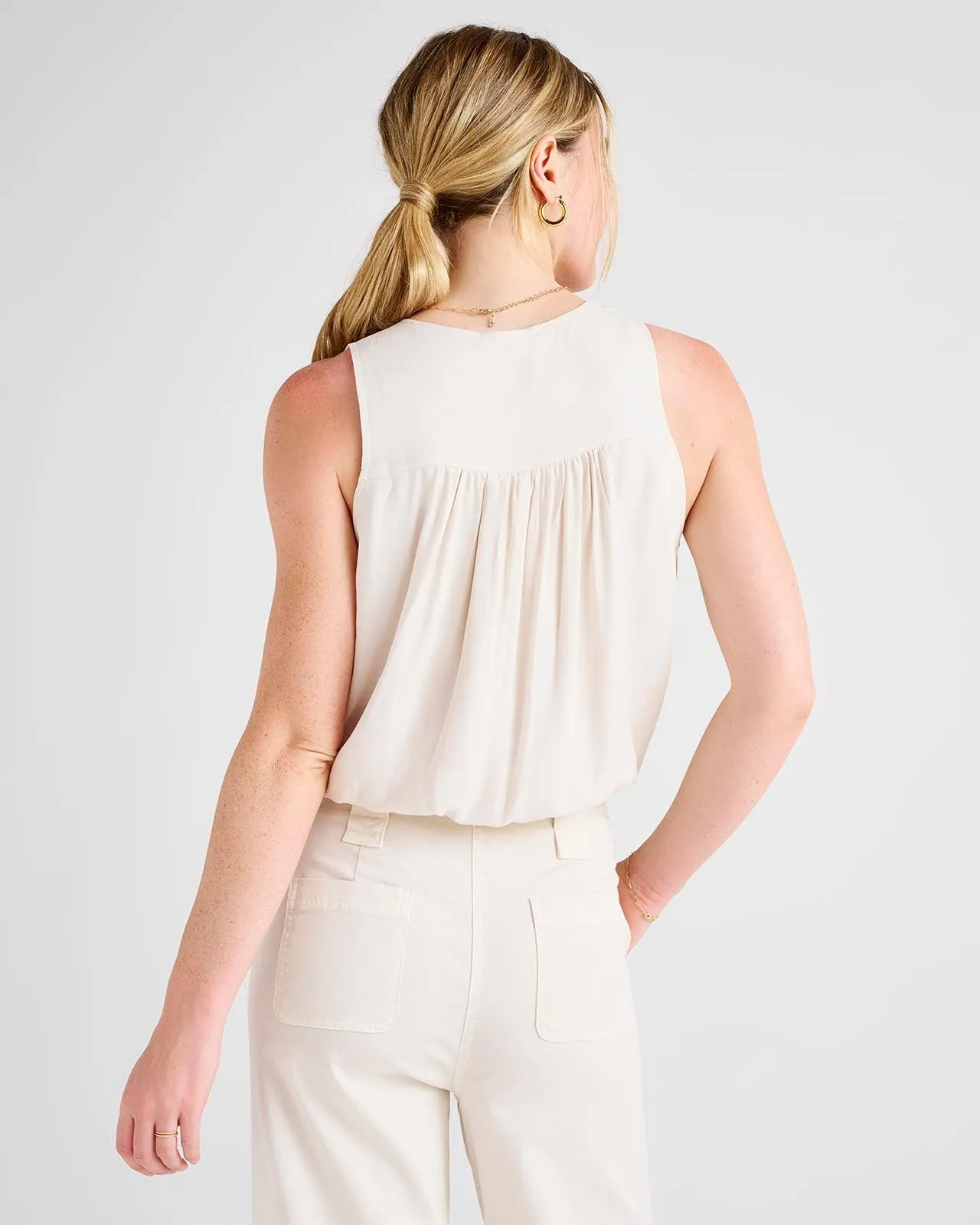 Lucia Solid Surplice Tank sold by Splendid product image thumbnail 4