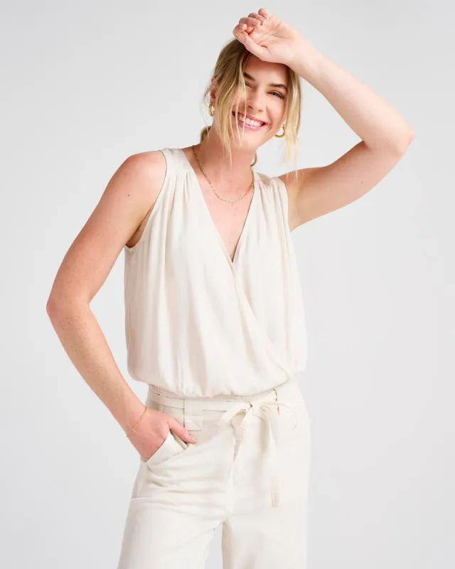 Lucia Solid Surplice Tank sold by Splendid