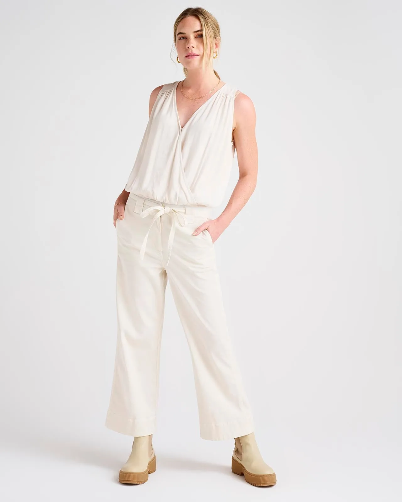 Lucia Solid Surplice Tank sold by Splendid product image thumbnail 3