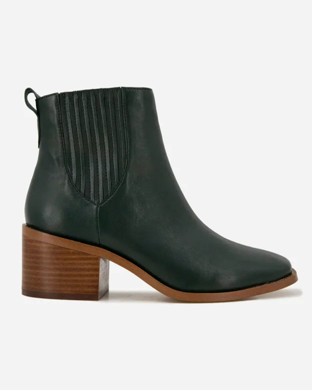 Amalie Chelsea Bootie in Green sold by Splendid