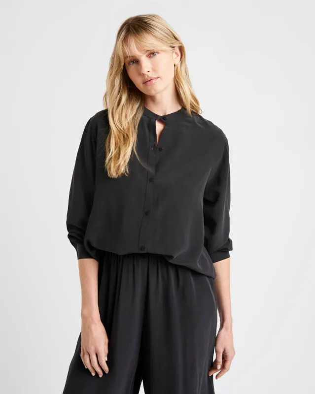 Alessandra Silk Button Down Shirt sold by Splendid