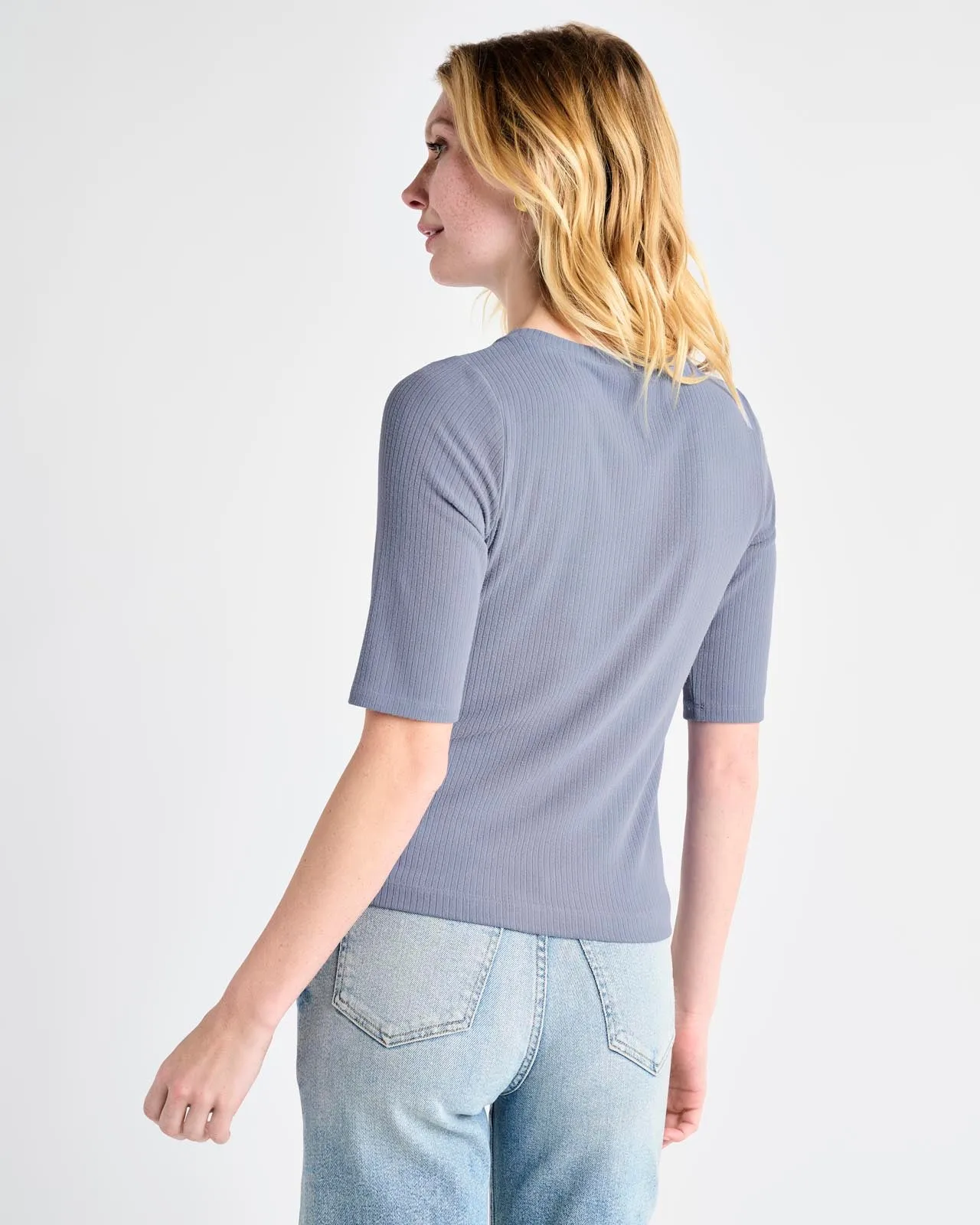 Hailey Ribbed Short Sleeve Tee sold by Splendid product image thumbnail 5