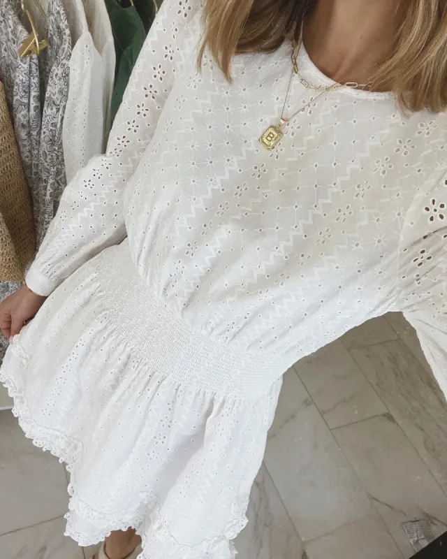 Splendid x Cella Jane Eyelet Mini Dress sold by Splendid