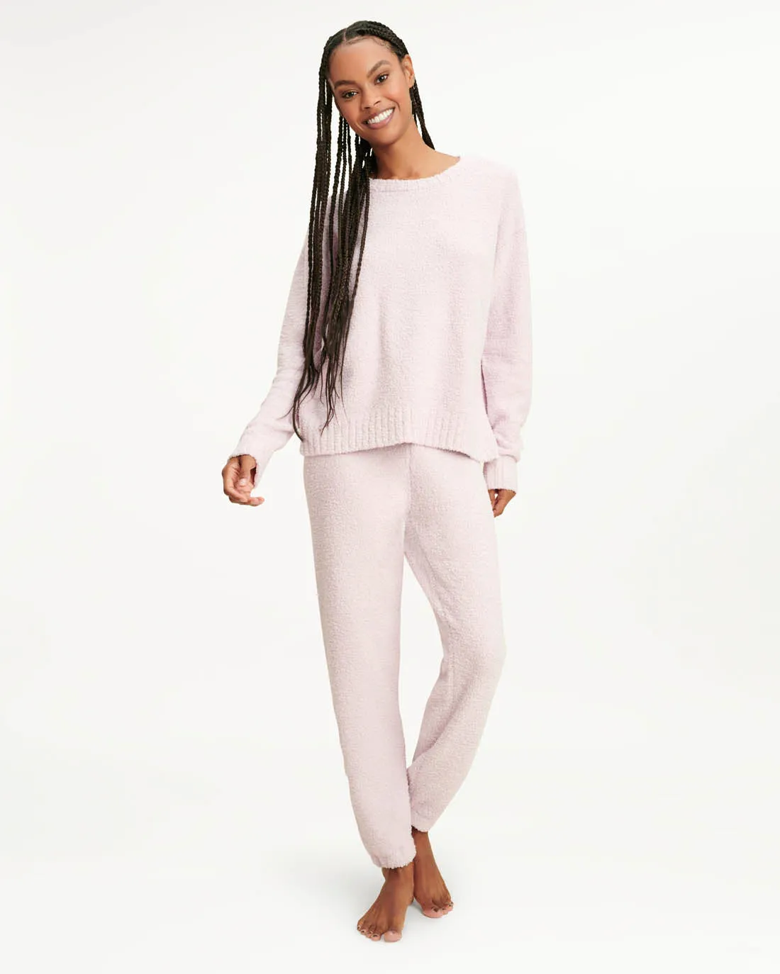 Fuzzy Sweater Set in Blush sold by Splendid