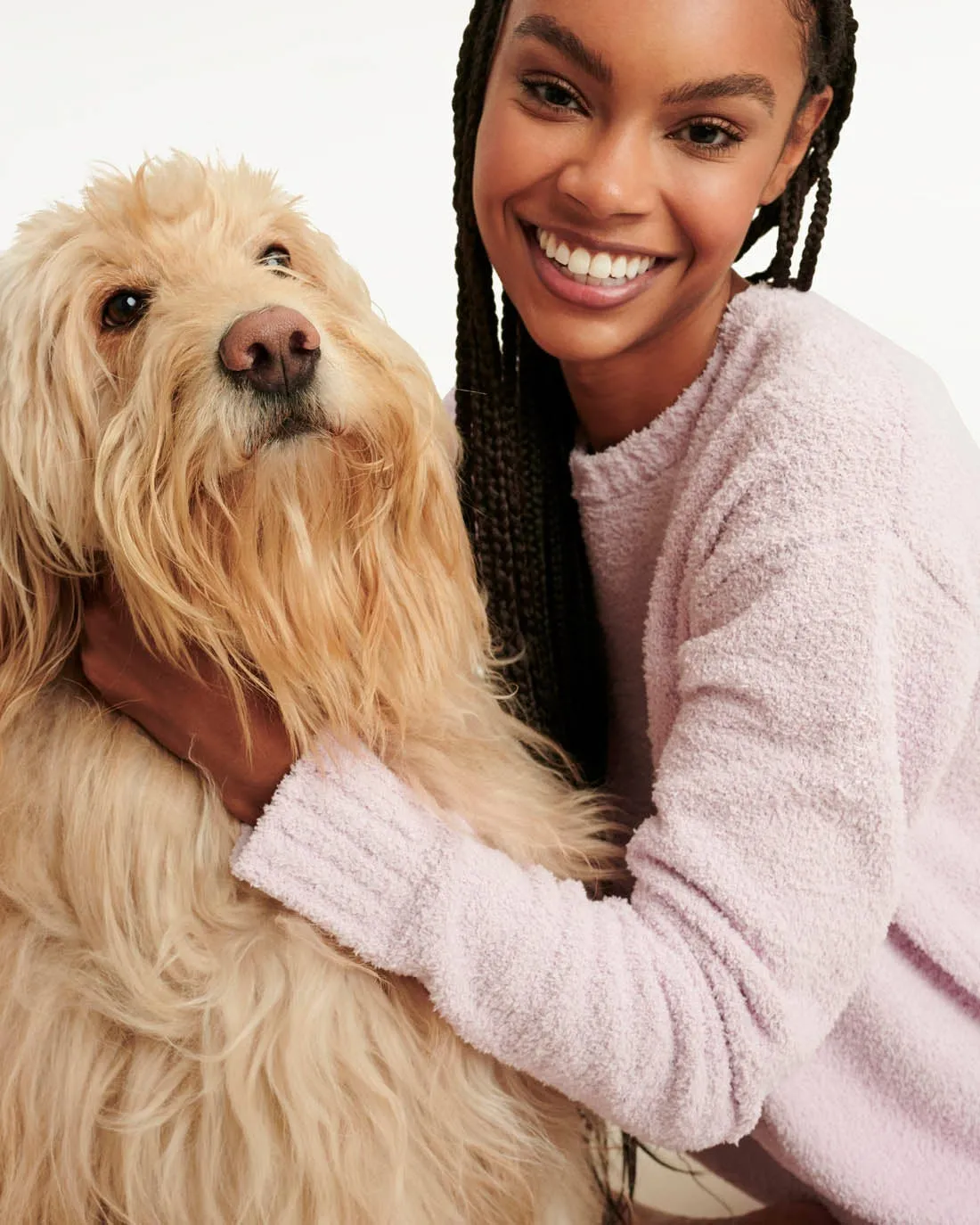 Fuzzy Sweater Set in Blush sold by Splendid product image thumbnail 4