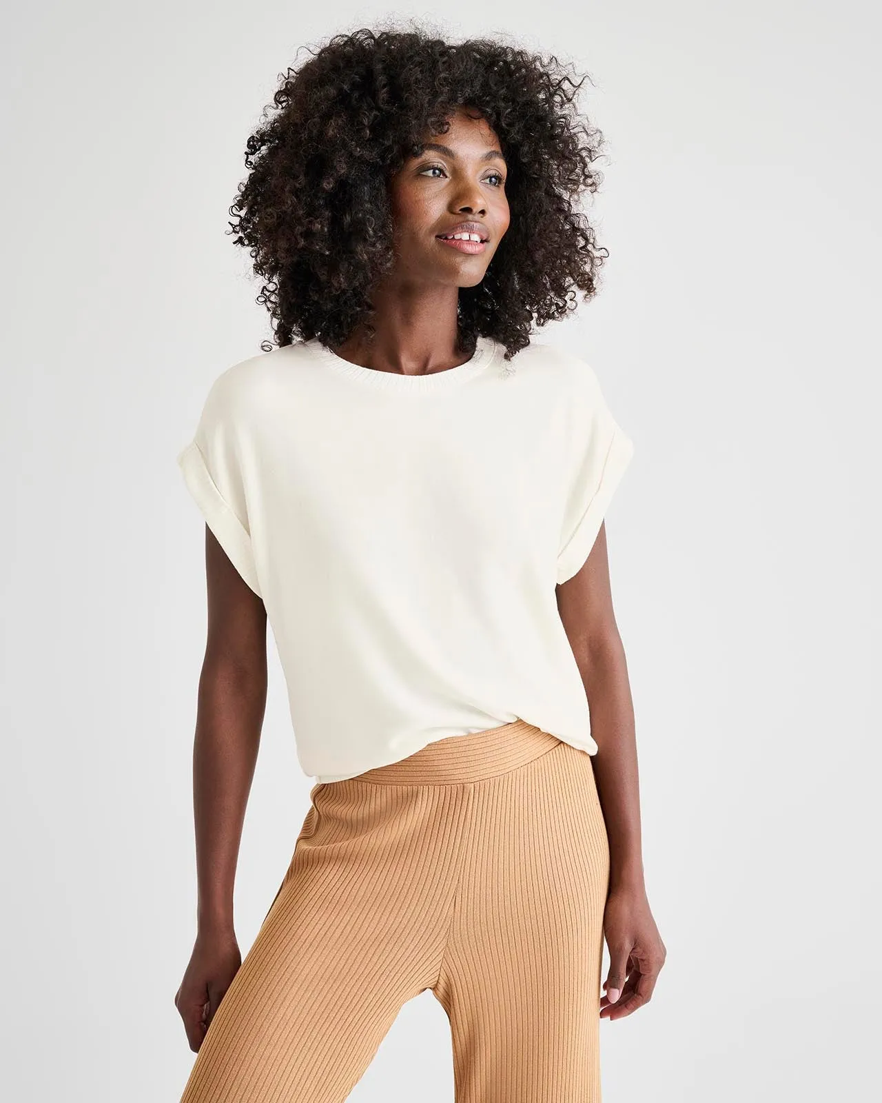 Supersoft Short Sleeve Sweatshirt sold by Splendid product image thumbnail 2