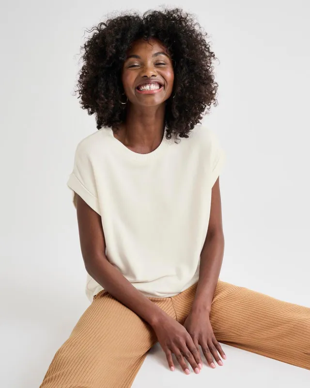 Supersoft Short Sleeve Sweatshirt sold by Splendid