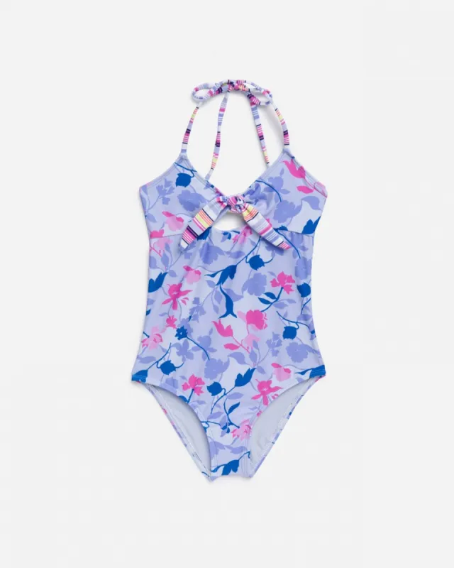 Girls Floral Flurry Front-Tie One-Piece Swimsuit sold by Splendid