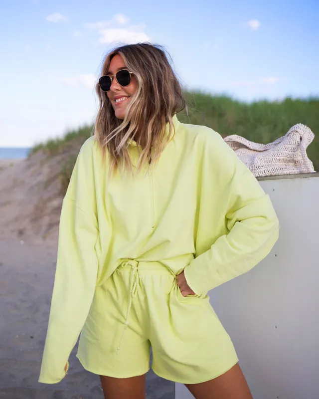 French Terry Beach Quarter Zip Pullover sold by Splendid