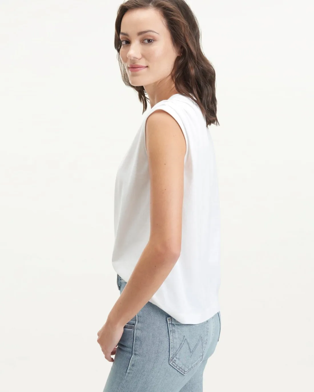 Eco Jersey Pleated Tank sold by Splendid product image thumbnail 3