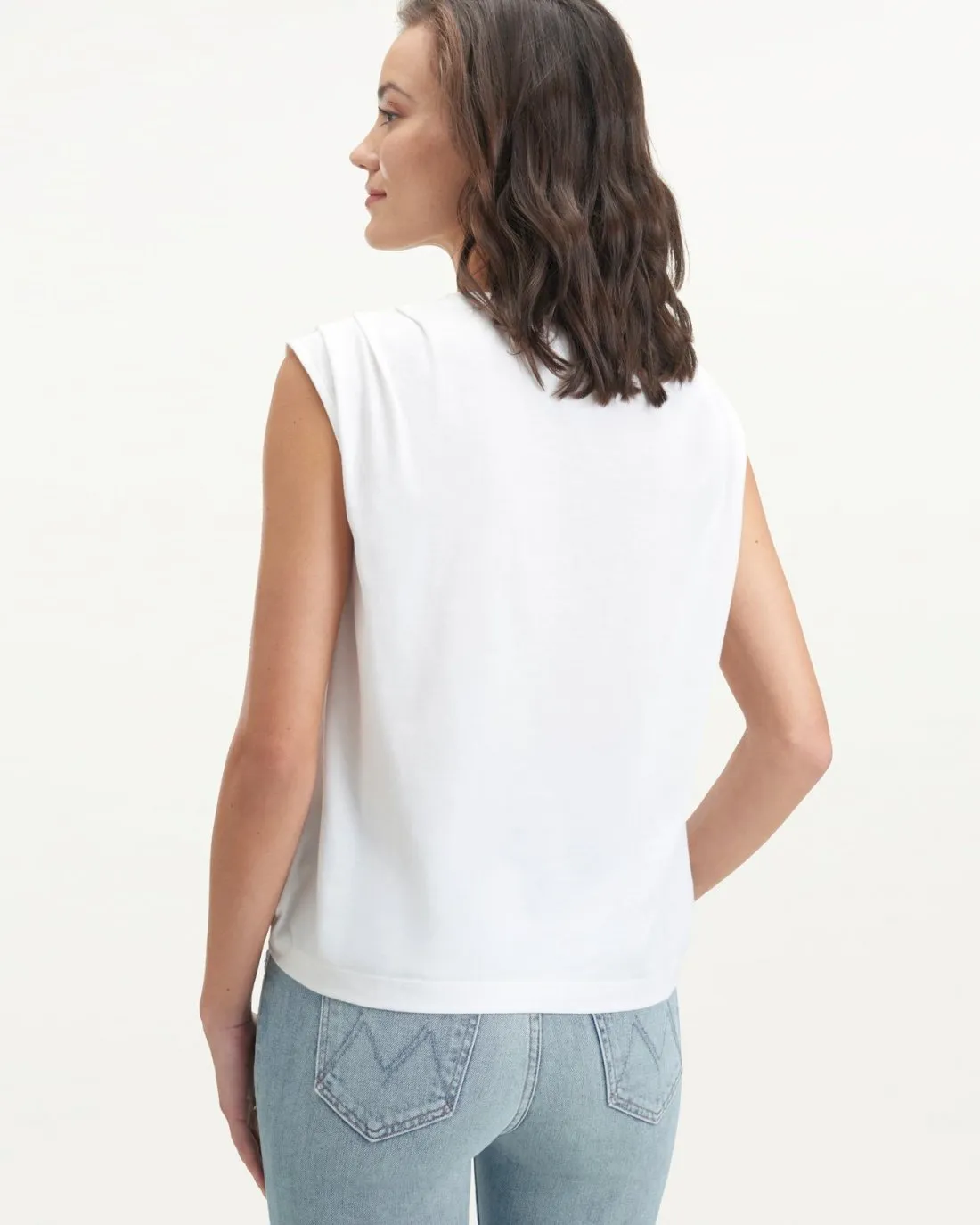 Eco Jersey Pleated Tank sold by Splendid product image thumbnail 4