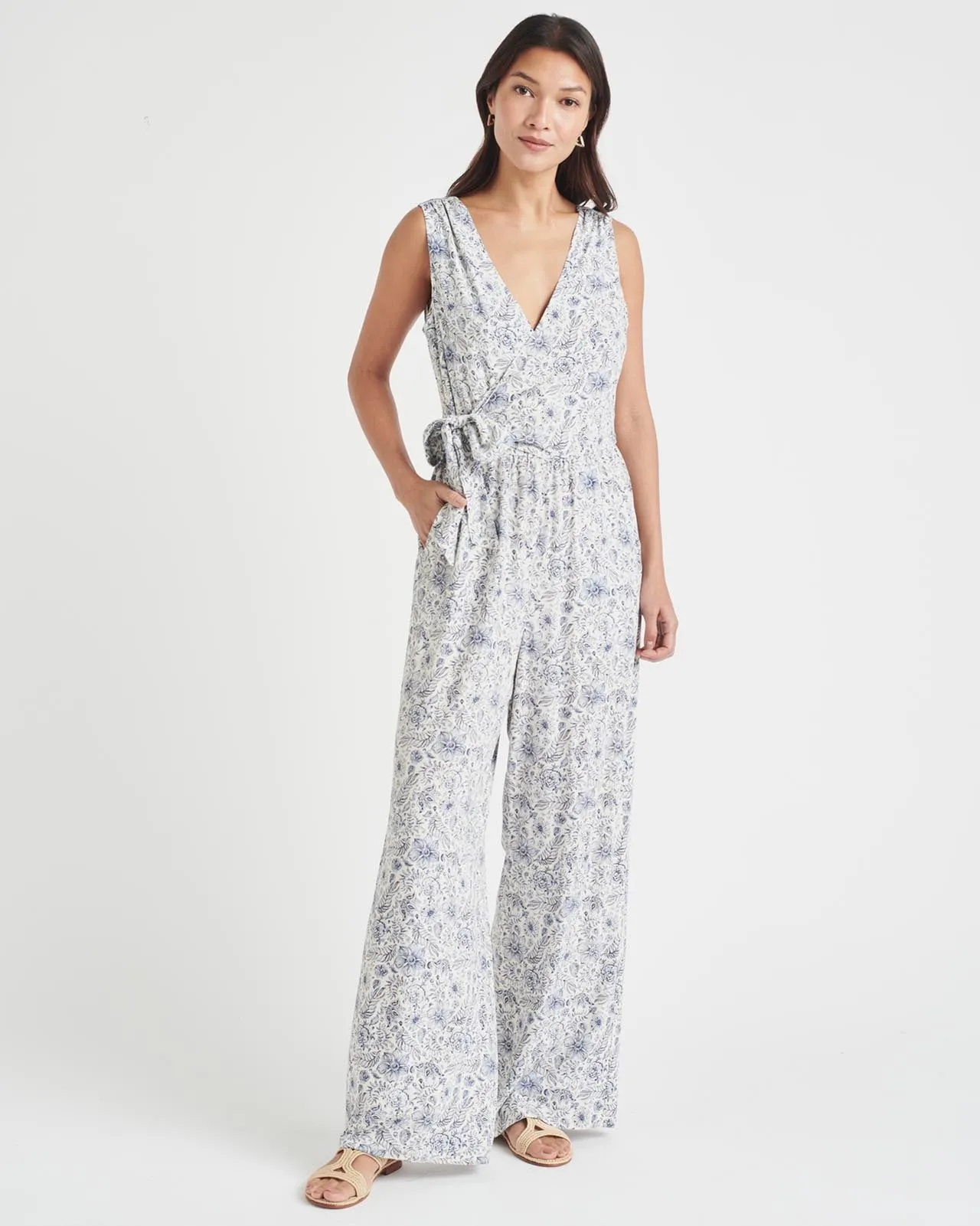 Splendid x Cella Jane Printed Surplice Jumpsuit sold by Splendid product image thumbnail 2