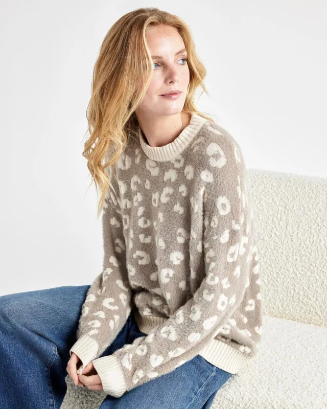 Mal Leopard Sweater sold by Splendid