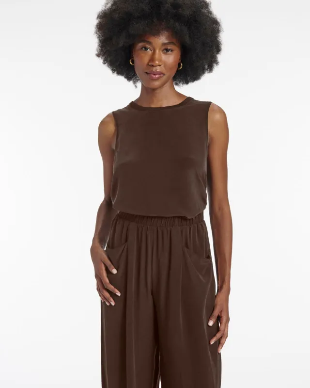 Lima Mix Silk Tank sold by Splendid
