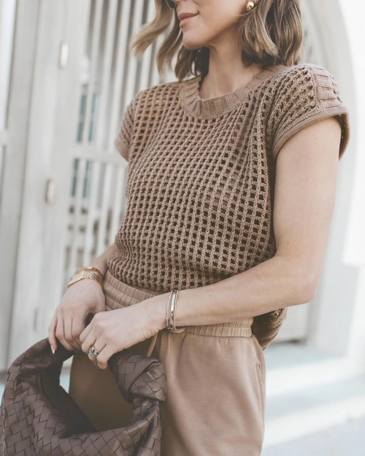 Splendid x @Cellajaneblog Pointelle Sweater Vest sold by Splendid