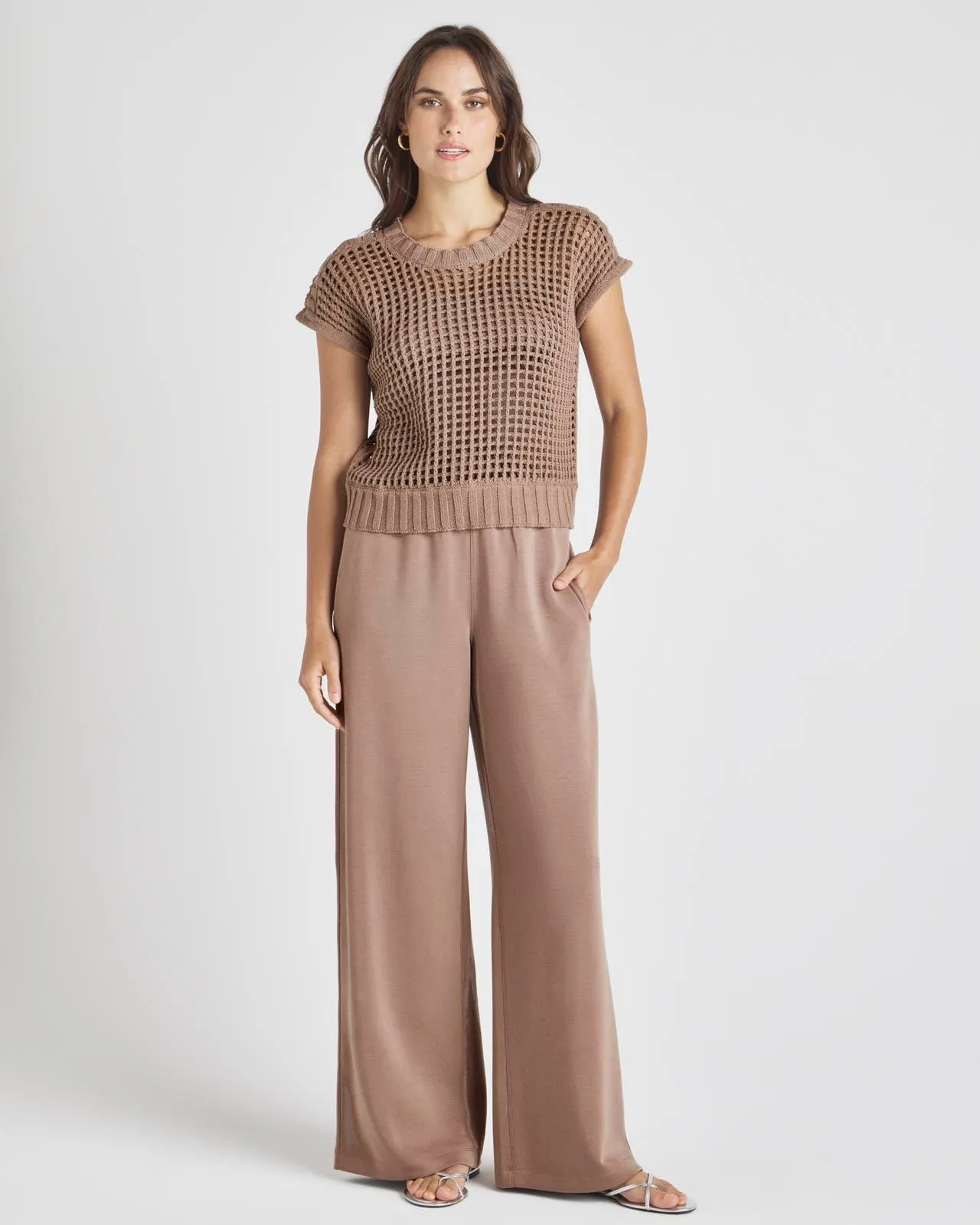 Splendid x @Cellajaneblog Pointelle Sweater Vest sold by Splendid product image thumbnail 5