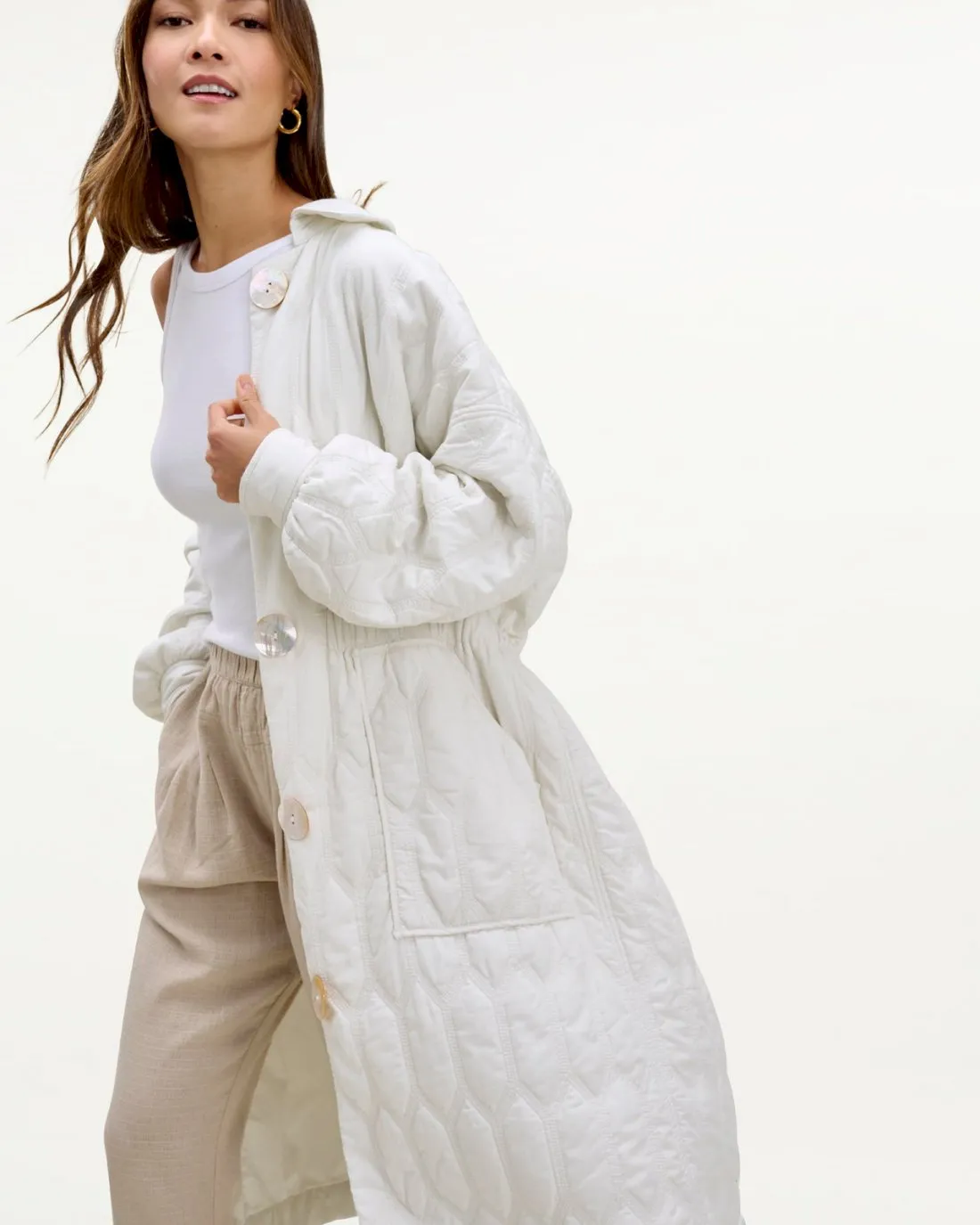 Mary Lawless Lee x Splendid Solid Quilted Jacket sold by Splendid product image thumbnail 3
