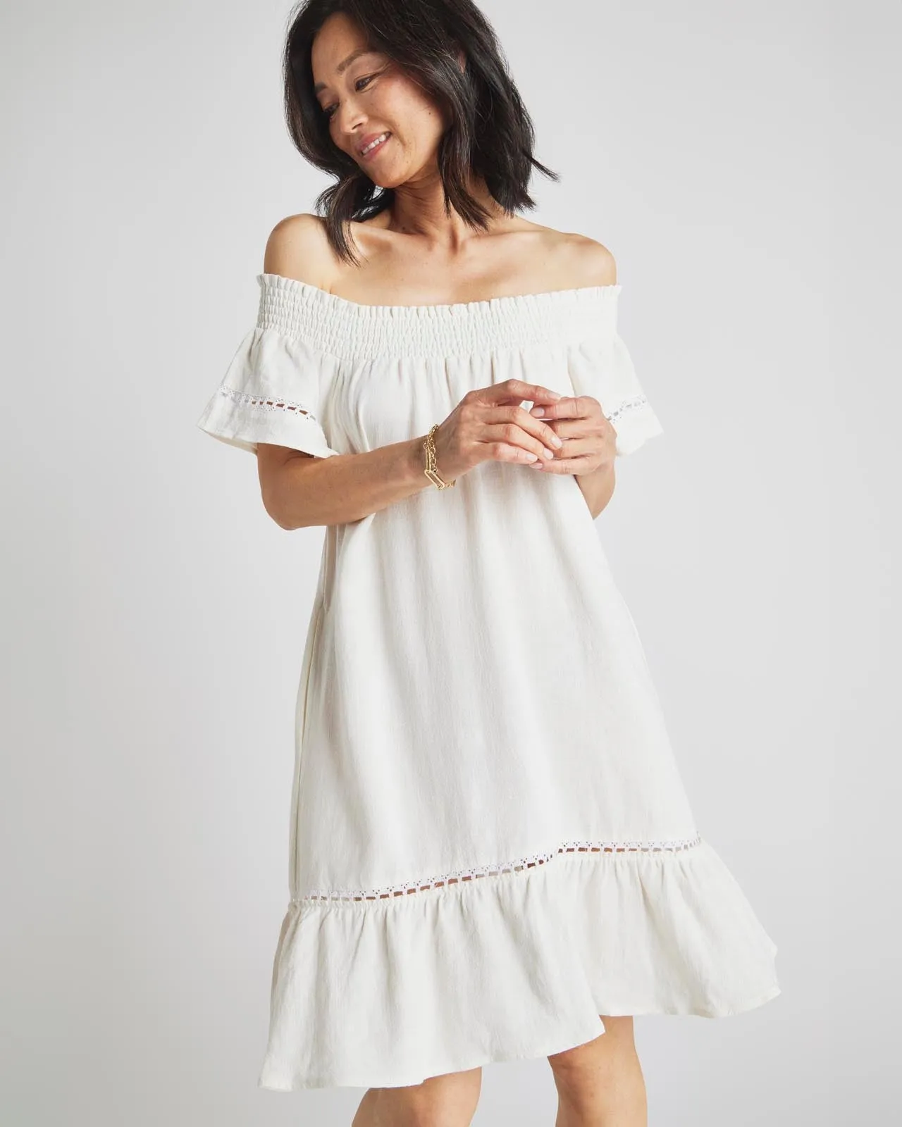Kaia Off Shoulder Dress sold by Splendid product image thumbnail 5