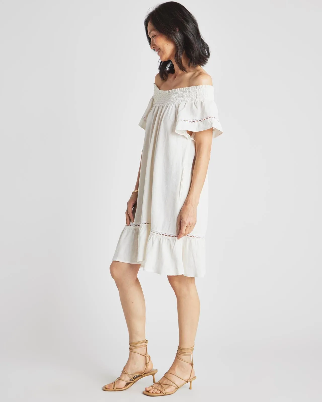 Kaia Off Shoulder Dress sold by Splendid product image thumbnail 3