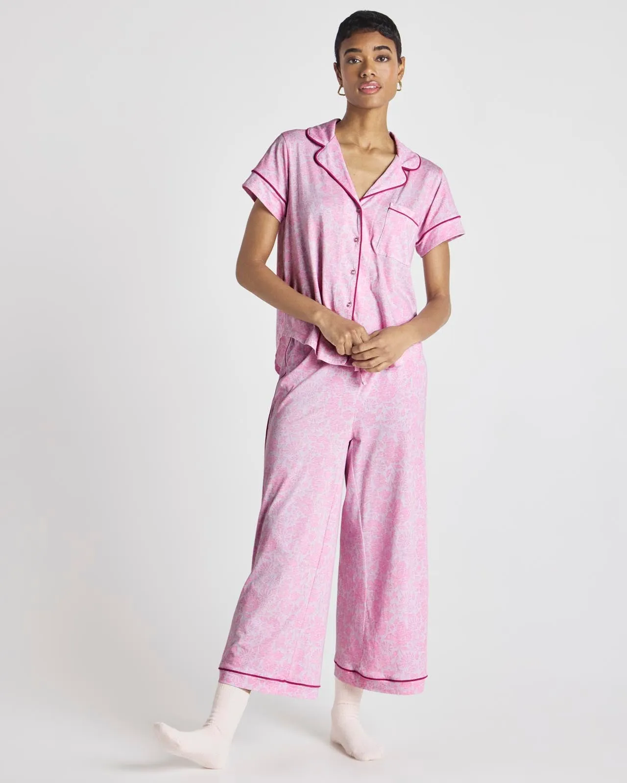 Faded Floral Wilma Notch Collar PJ Set sold by Splendid product image thumbnail 3