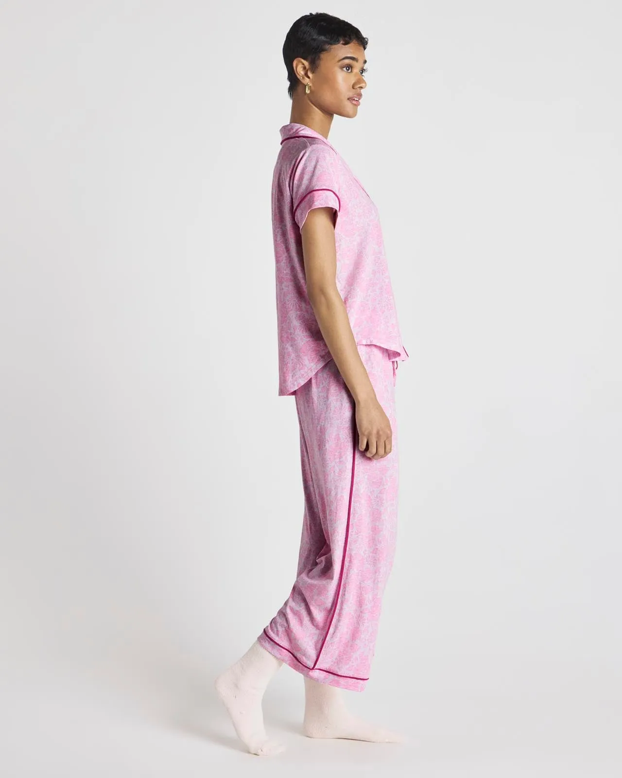 Faded Floral Wilma Notch Collar PJ Set sold by Splendid product image thumbnail 4