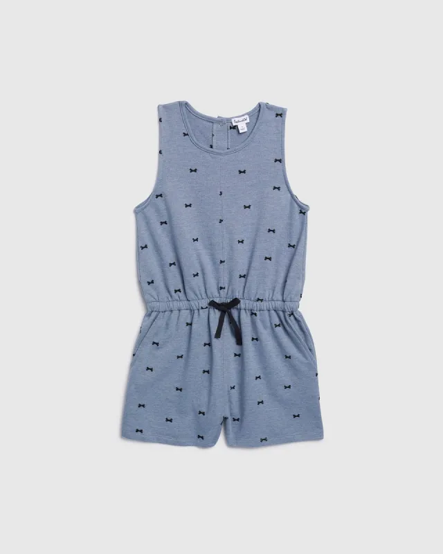 Girls Bow Embroidered Romper sold by Splendid