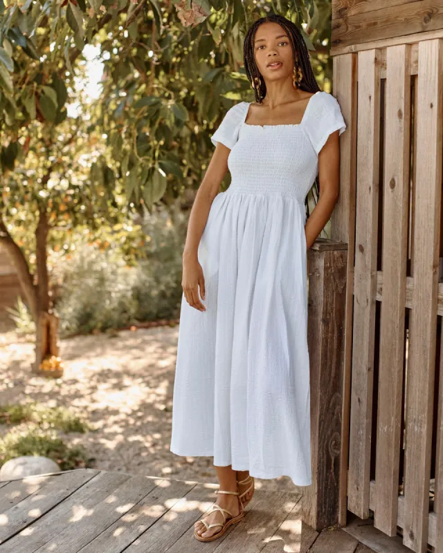 Tai Ruched Midi Dress sold by Splendid