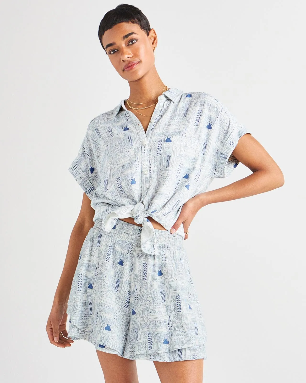 Kathryn Short Sleeve Shirt sold by Splendid