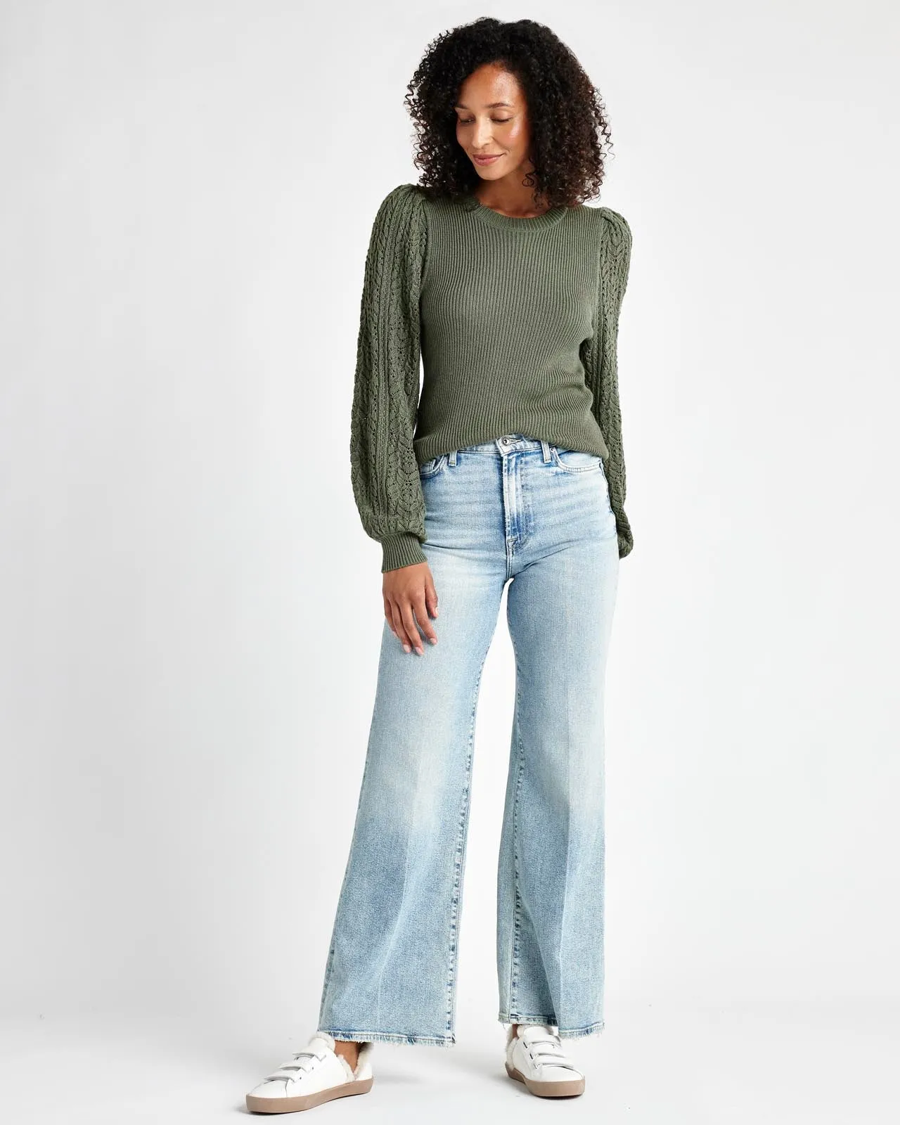 Phoebe Pointelle Sweater sold by Splendid product image thumbnail 3