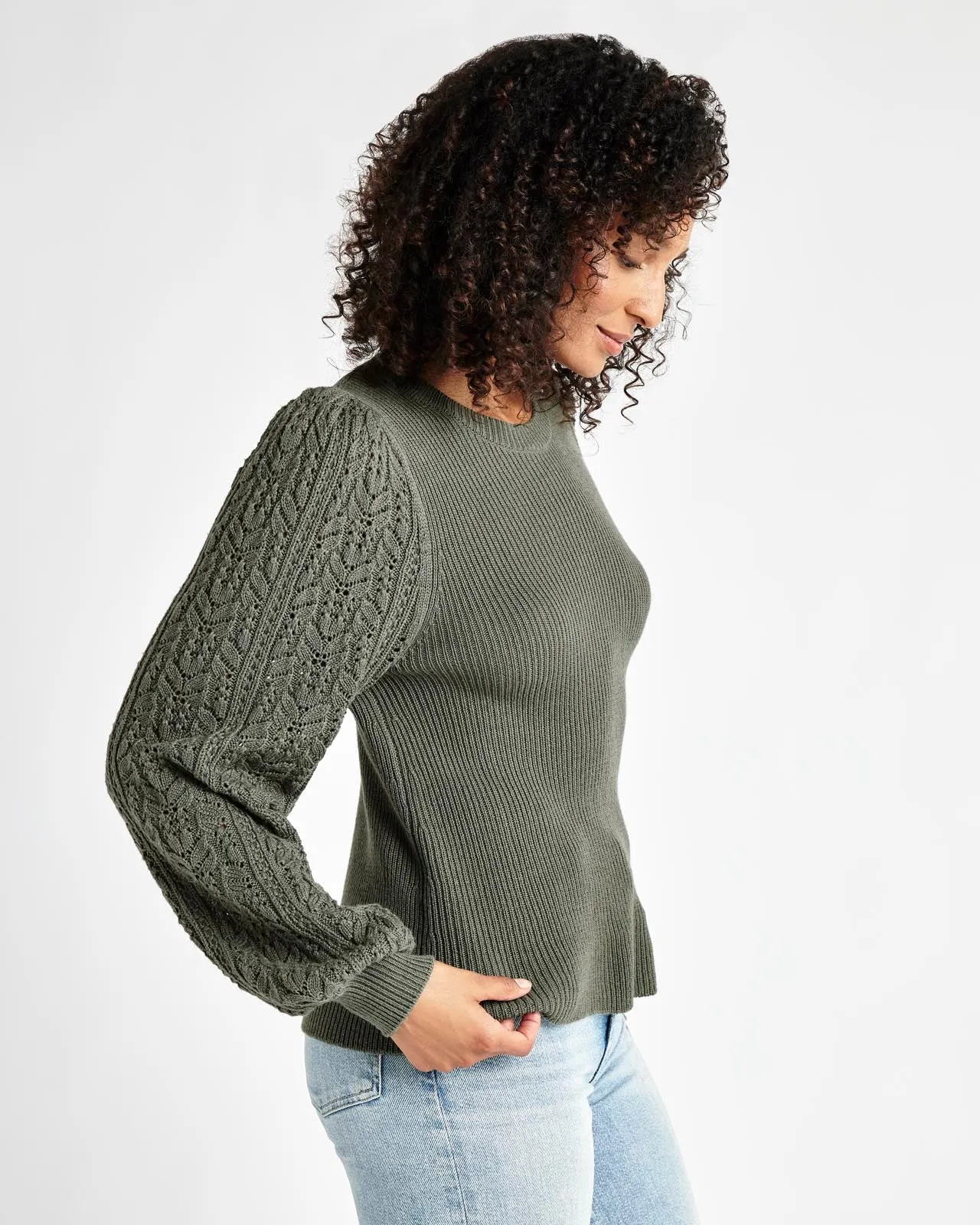 Phoebe Pointelle Sweater sold by Splendid product image thumbnail 4