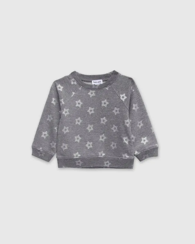 Girls Foil Star Sweatshirt sold by Splendid