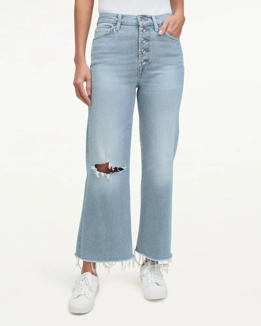 High Waist Crop Wide Leg Jeans sold by Splendid