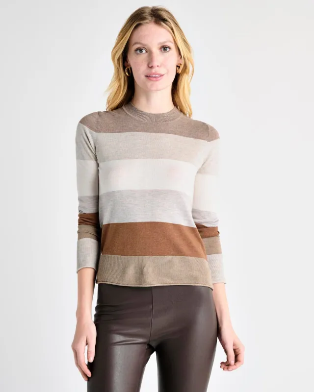 Georgie Camel Stripe Sweater sold by Splendid