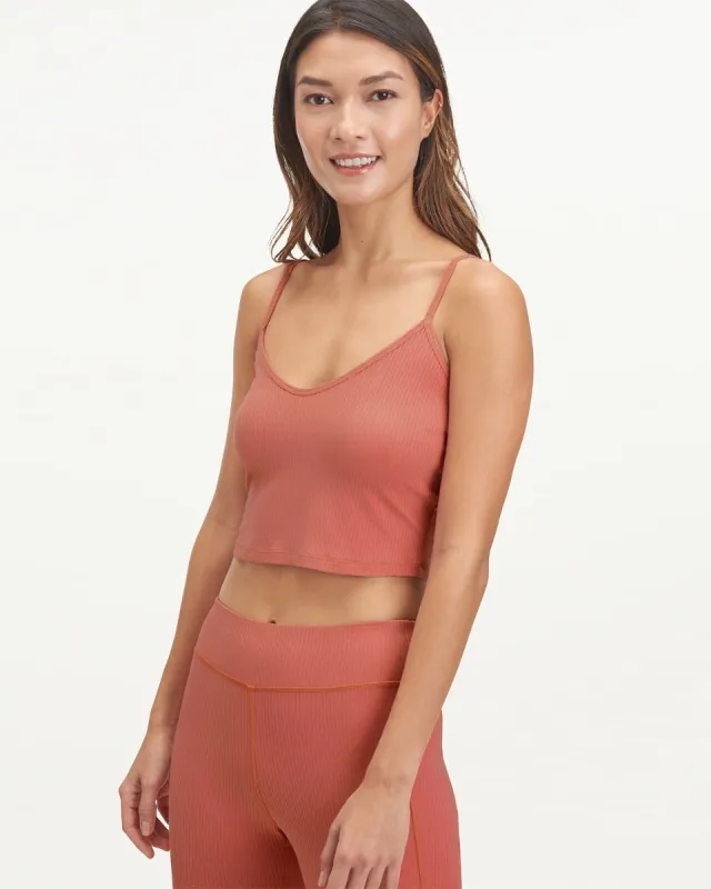 Botanical Dyed Rib Tank sold by Splendid