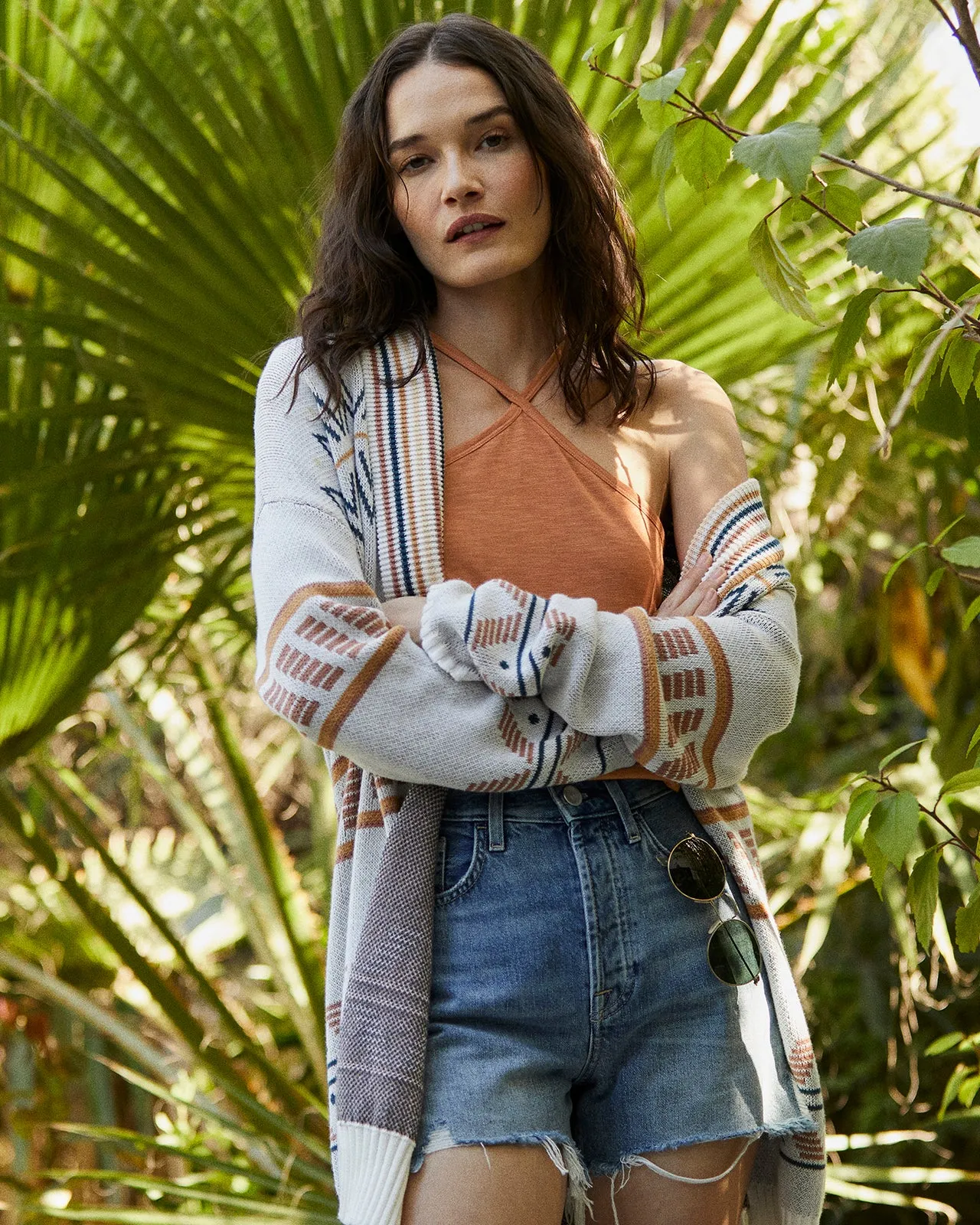 Geometric Print Cardigan sold by Splendid