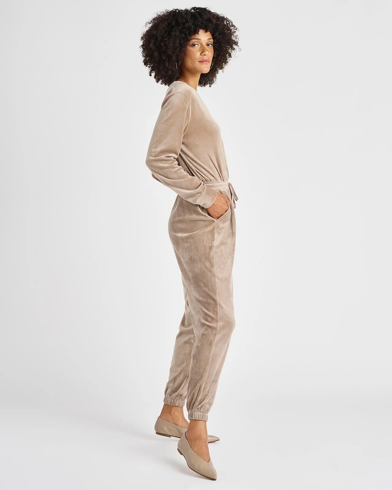 Nicola Velour Jumpsuit sold by Splendid product image thumbnail 2