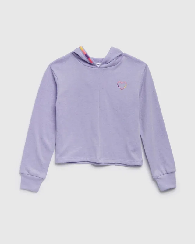 Girls Rainbow Heart Hoodie sold by Splendid