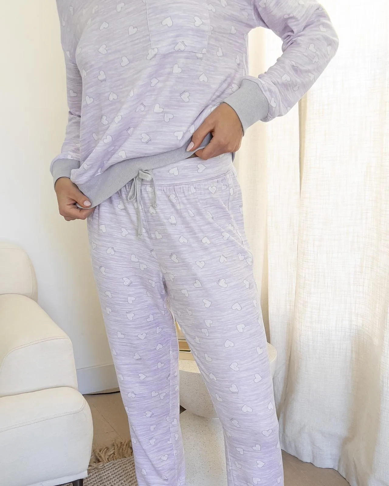 Marna Jersey Hearts PJ Set sold by Splendid product image thumbnail 5