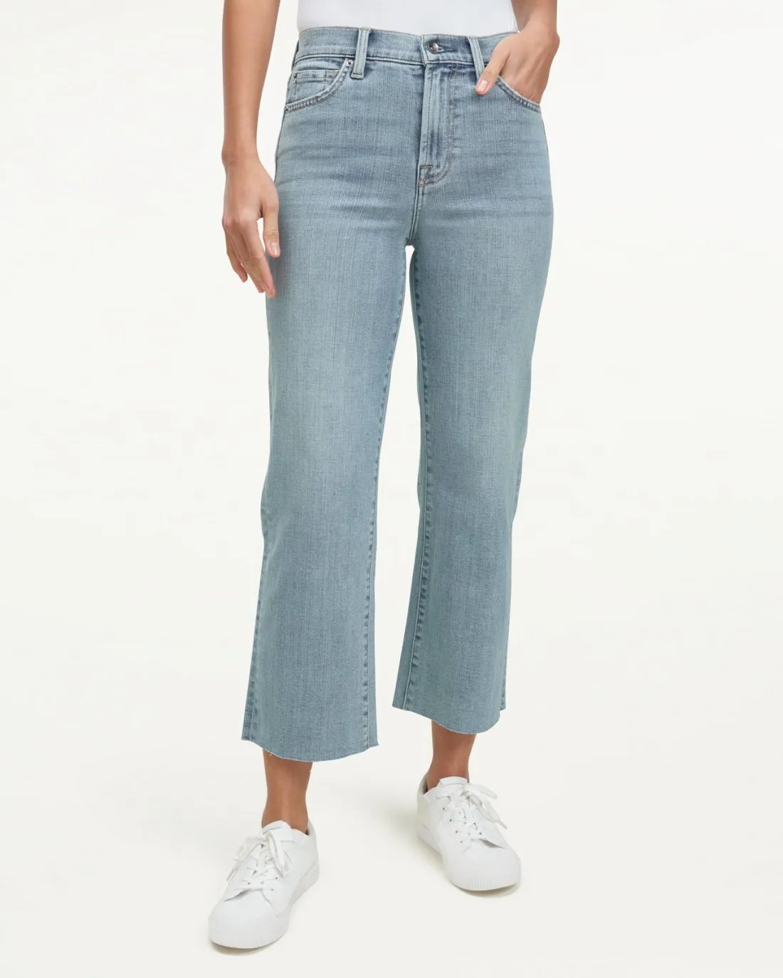 High Waist Crop Wide Leg Jeans sold by Splendid