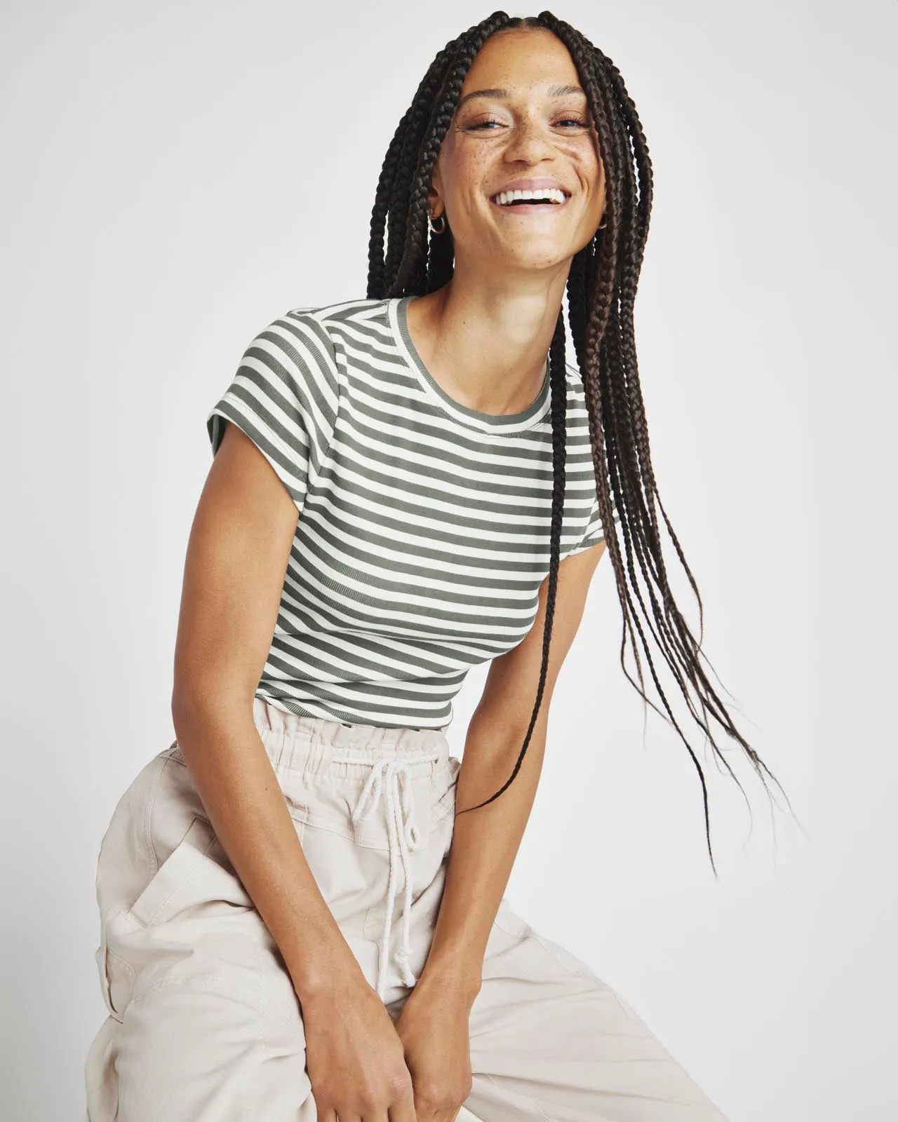 Benson Stripe Short Sleeve Crew Tee sold by Splendid product image thumbnail 2