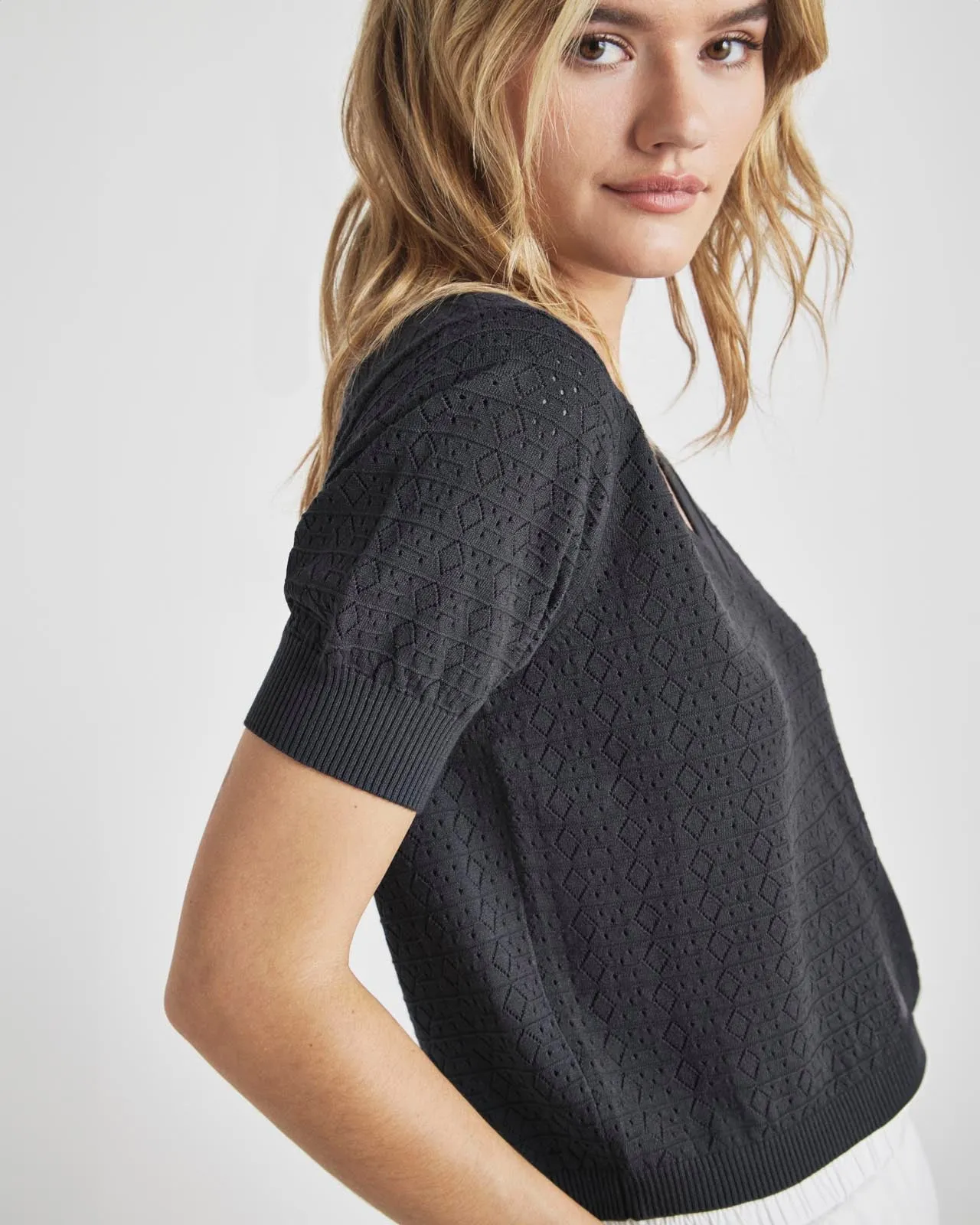 Sadie Short Sleeve Sweater sold by Splendid product image thumbnail 2