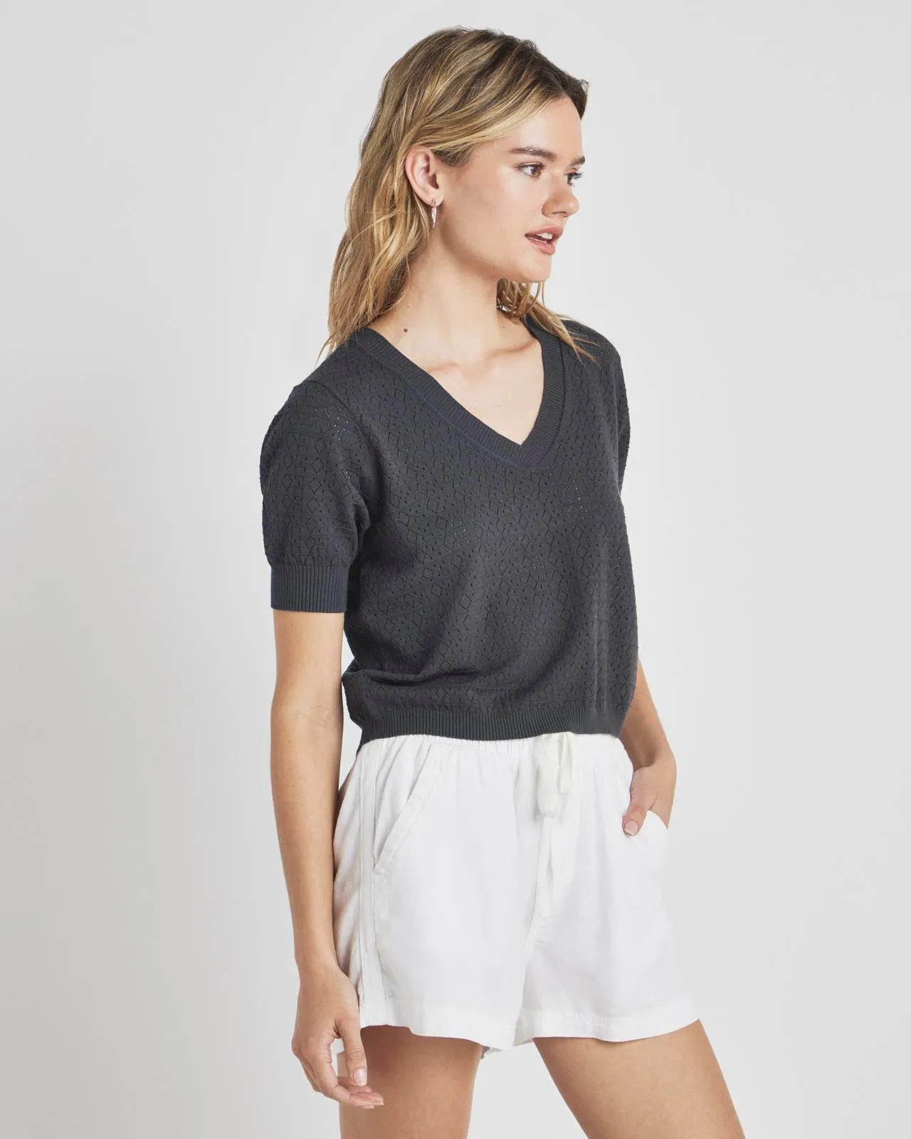 Sadie Short Sleeve Sweater sold by Splendid product image thumbnail 4