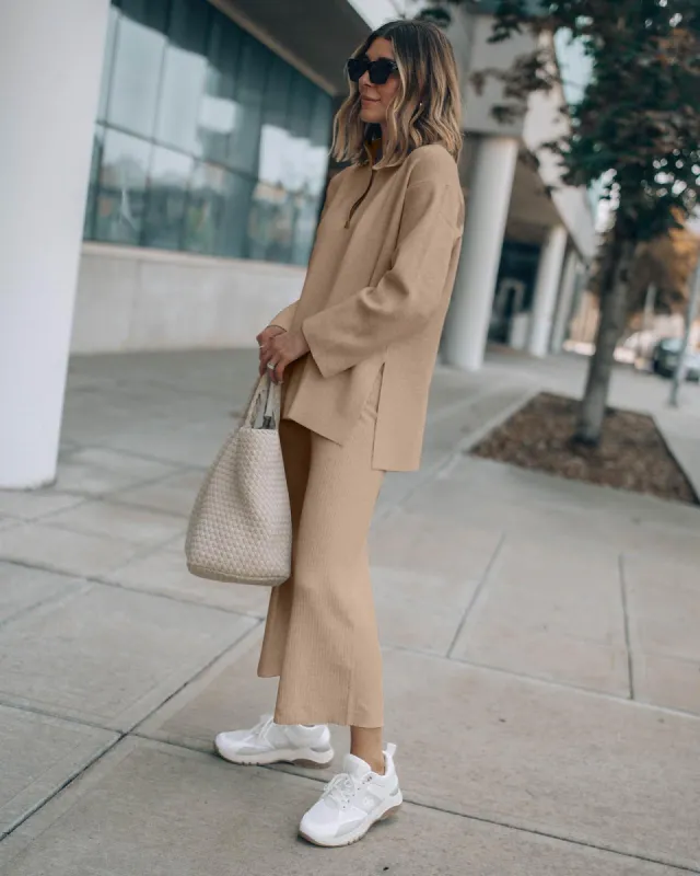 Splendid x Cella Jane Wide Leg Rib Sweater Pant sold by Splendid