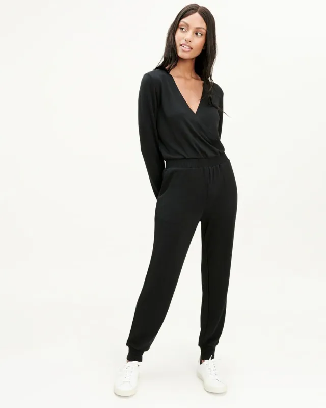 Supersoft Rib Surplice Jumpsuit sold by Splendid