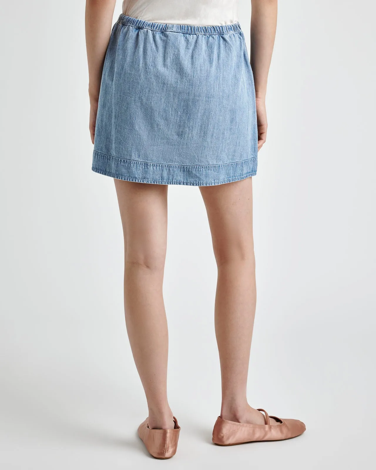 Alice Cotton Indigo Mini Skirt sold by Splendid product image thumbnail 4