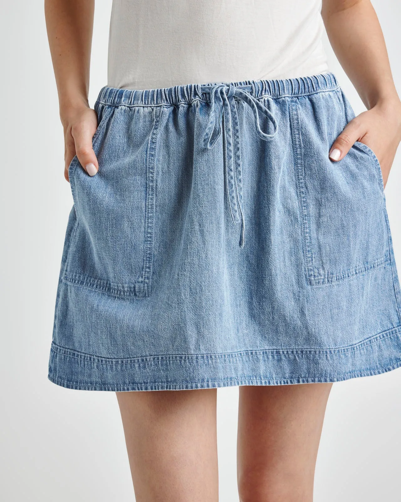 Alice Cotton Indigo Mini Skirt sold by Splendid product image thumbnail 5