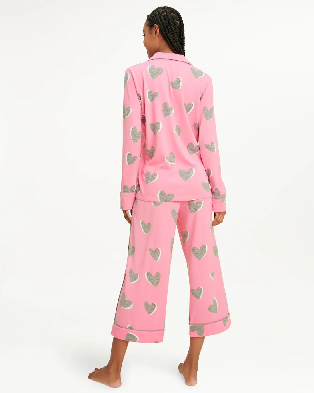 Pillow Soft Long Sleeve PJ Set in Aurora Hearts sold by Splendid product image thumbnail 3