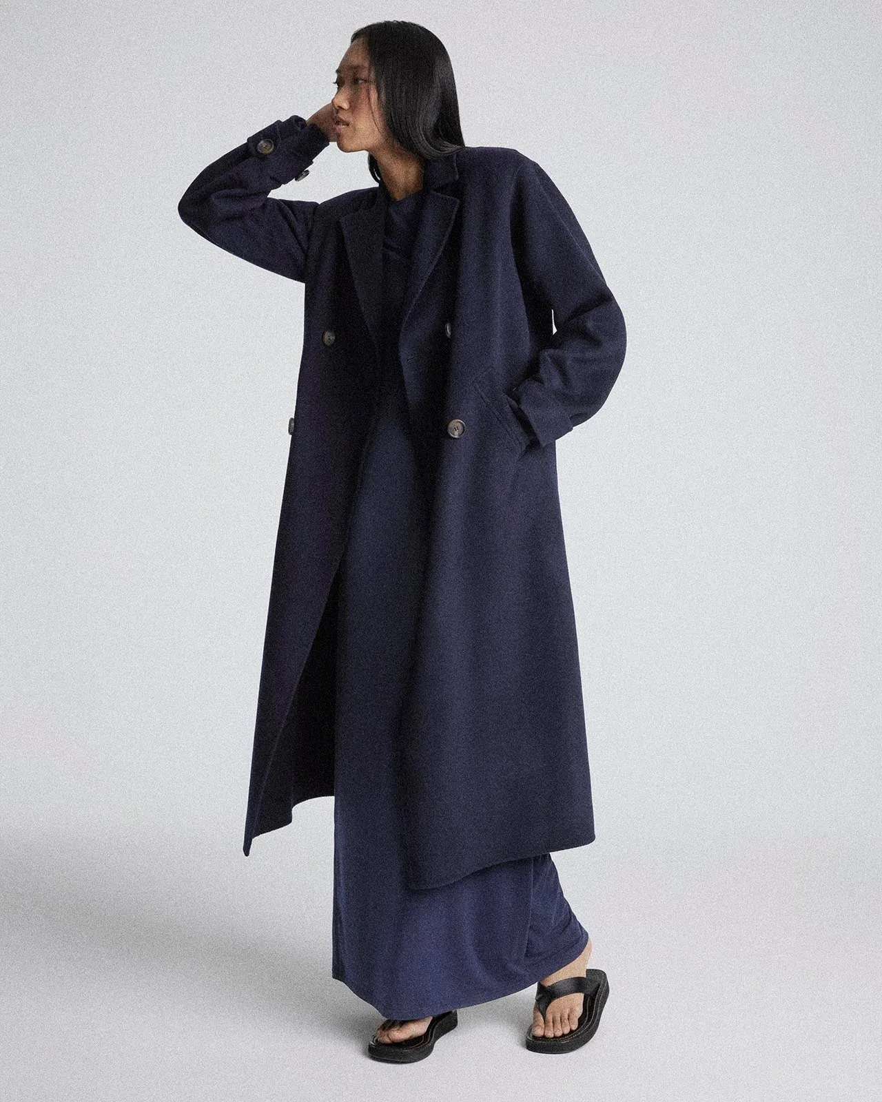 Kate Young x Splendid Wool-Cashmere Maxi Coat sold by Splendid product image thumbnail 3
